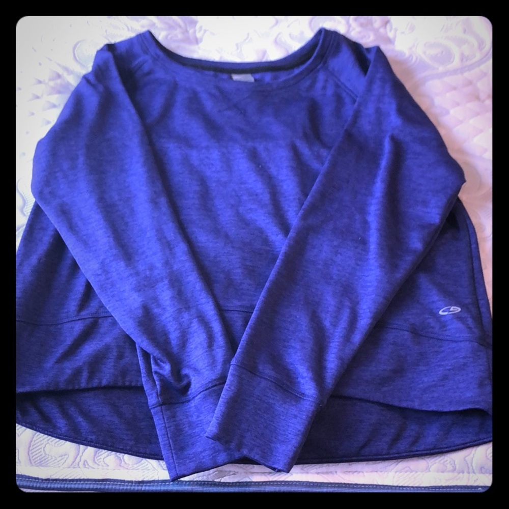 Plum colored Champion Duo Dry workout long sleeve